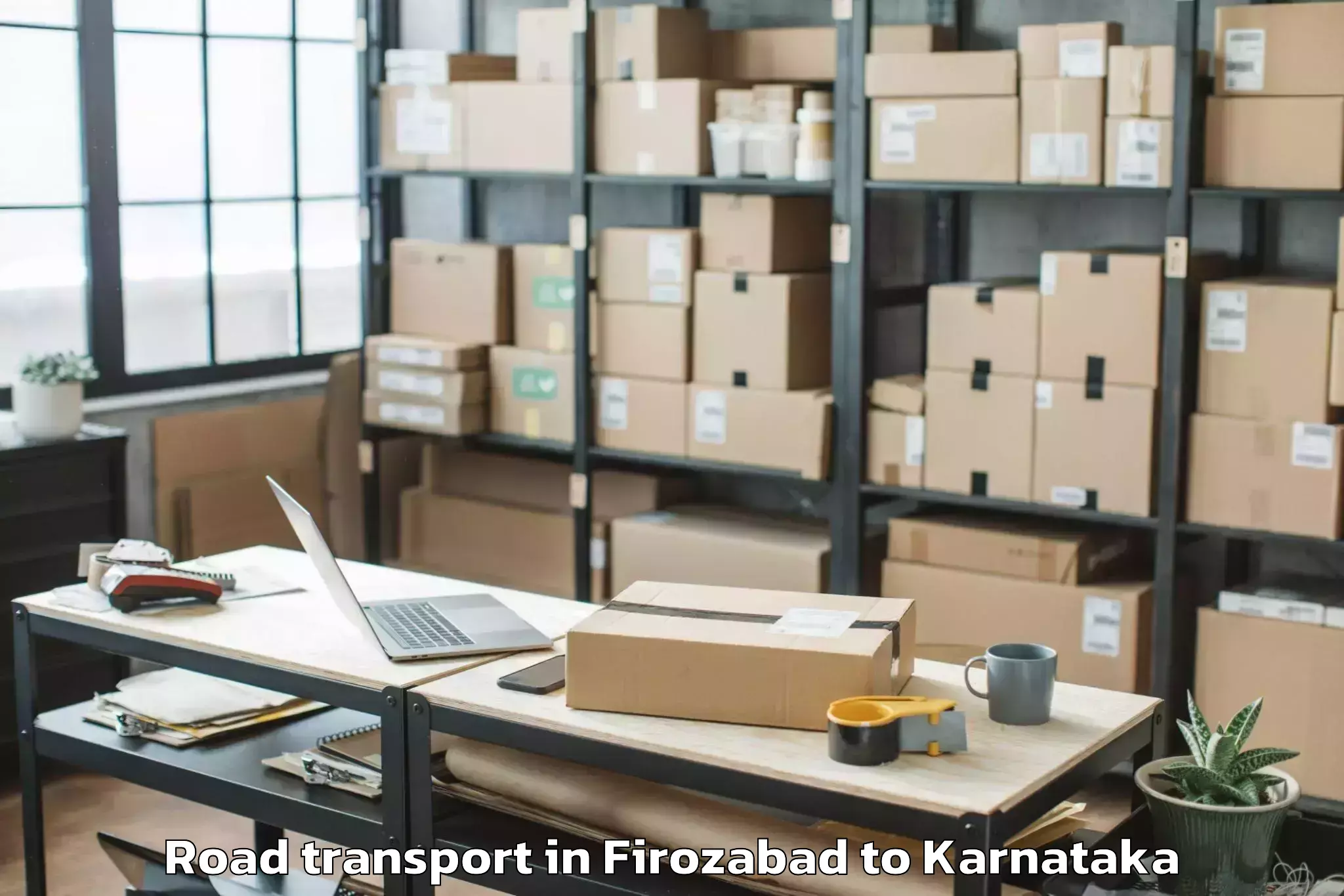 Book Your Firozabad to Holalkere Rural Road Transport Today